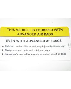 Mercedes Advanced Air Bag Warning Label Decal Sticker A1718170720 New Genuine